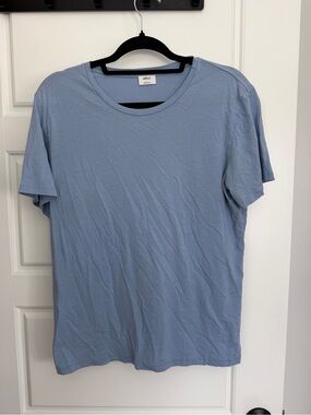 Wilfred Cotton / Modal Dusty Blue Short Sleeve Crew Neck Tee